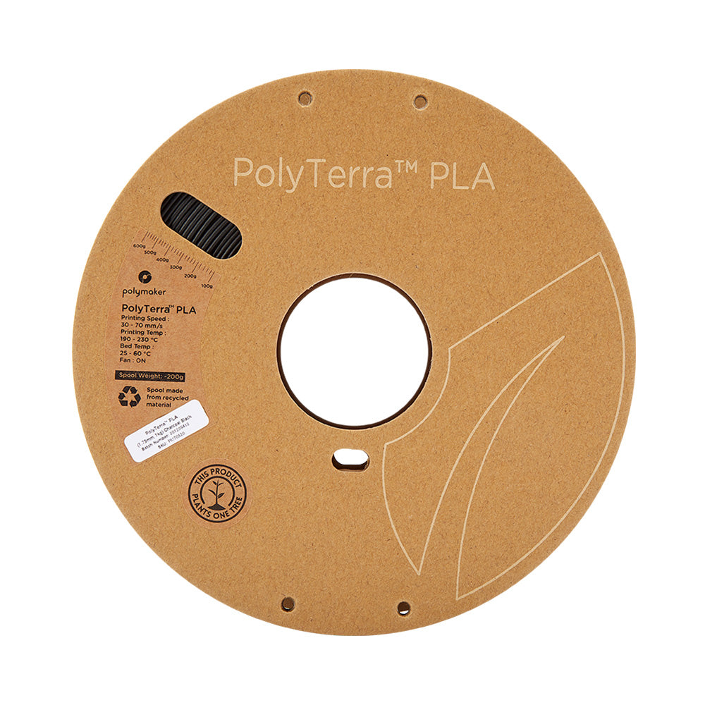 Pack 50 Polyterra Charcoal Black