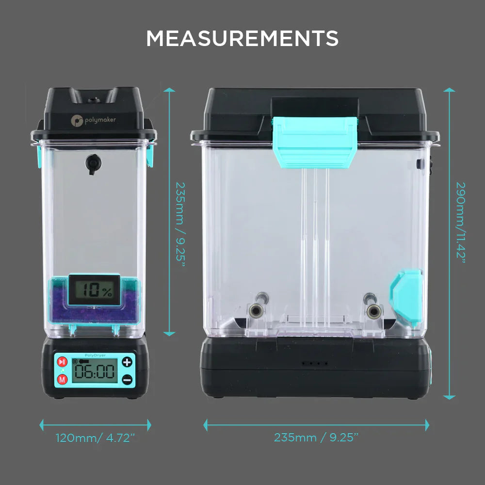 Polymaker - PolyDryer - Solution de Séchage et Stockage (base de séchage + boite de rangement)