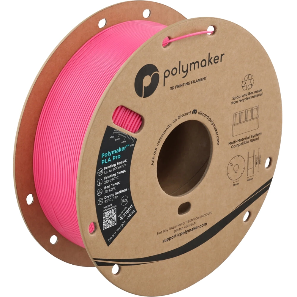 Polymaker - PLA Pro - Magenta - 1,75 mm - 1 kg