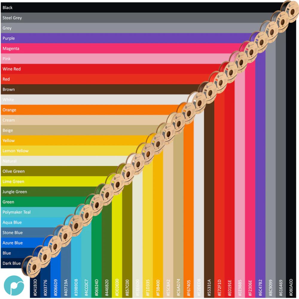 Polymaker - PolyLite PLA - Bleu Pierre (Stone Blue) - 1,75 mm - 1 kg