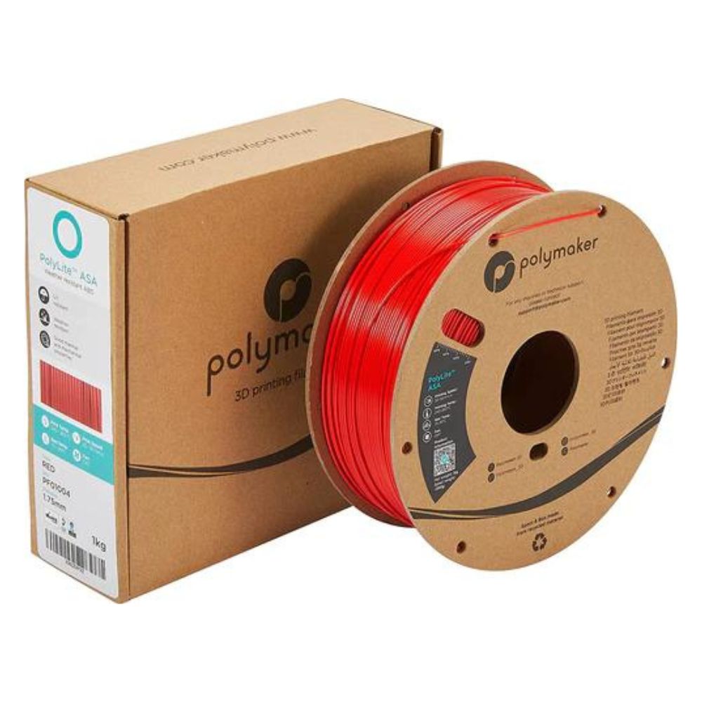 Polymaker - PolyLite ASA - Rouge (red) - 1,75 mm - 1 kg