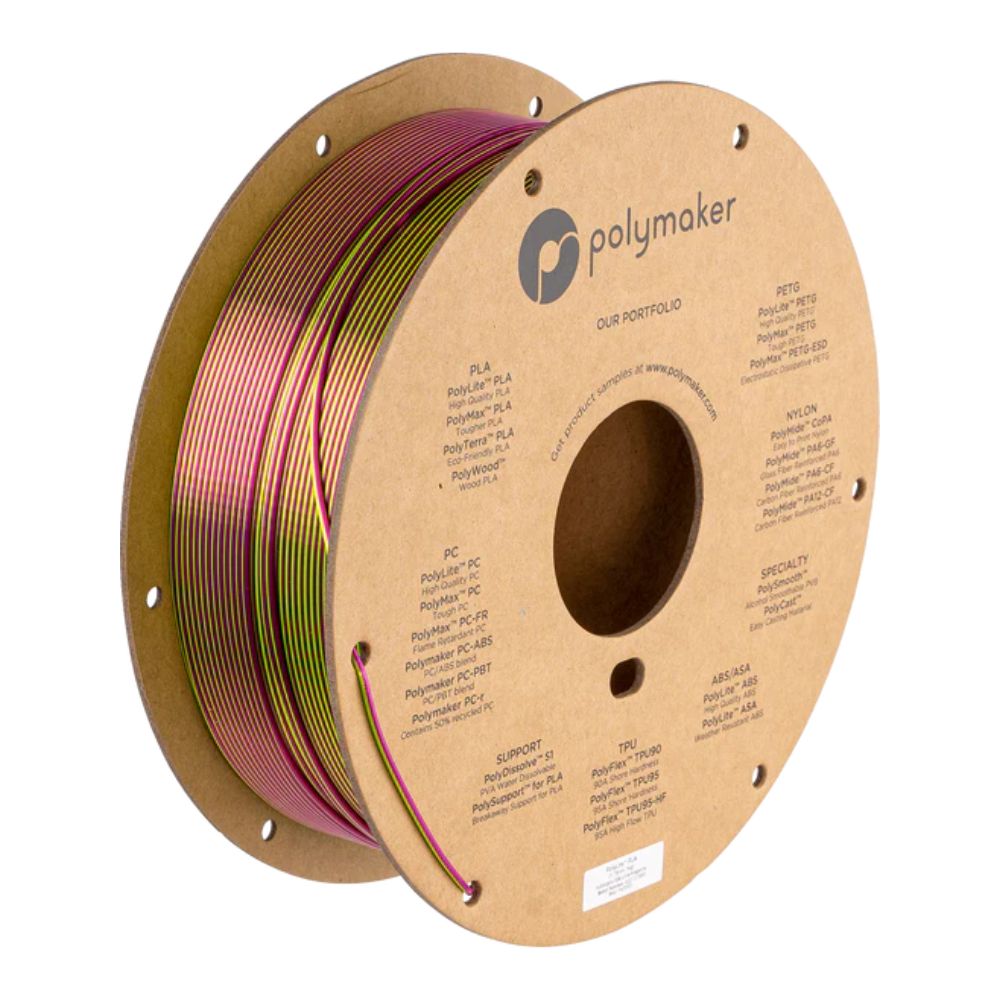 Polymaker - PolyLite Dual Silk PLA - Aubergine (Eggplant) - 1,75 mm - 1 kg