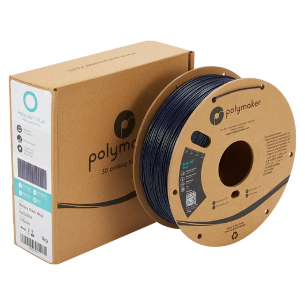 Polymaker - PolyLite Galaxy PLA - Bleu foncé (dark red) - 1,75 mm - 1 kg