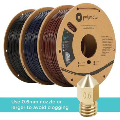 Polymaker - PolyLite Galaxy PLA - Bleu foncé (dark red) - 1,75 mm - 1 kg