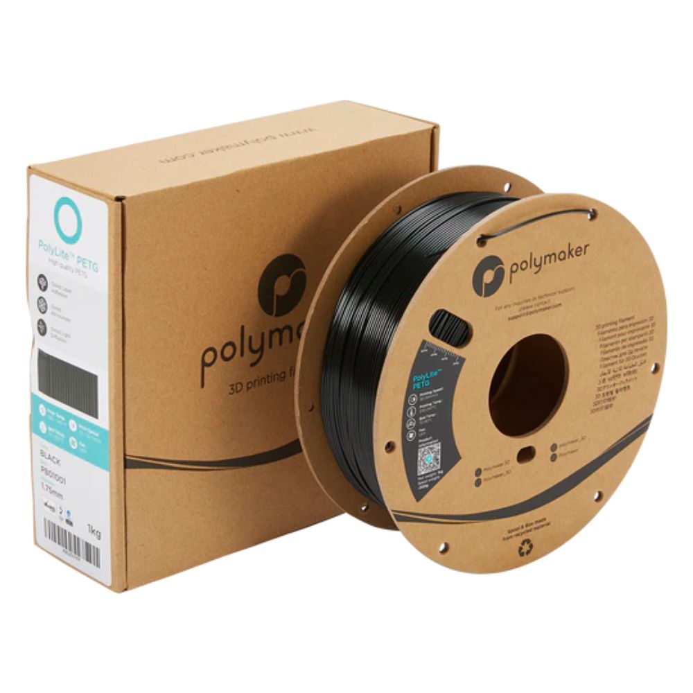 Polymaker - PolyLite PETG - Noir (black) - 1,75 mm - 1 kg