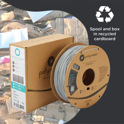 Polymaker - PolyLite PLA Pro - Gris (grey) - 1,75 mm - 1 kg