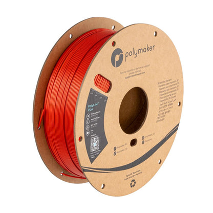 Polymaker - PolyLite Silk PLA - Rouge (Red) - 1,75 mm - 1 kg