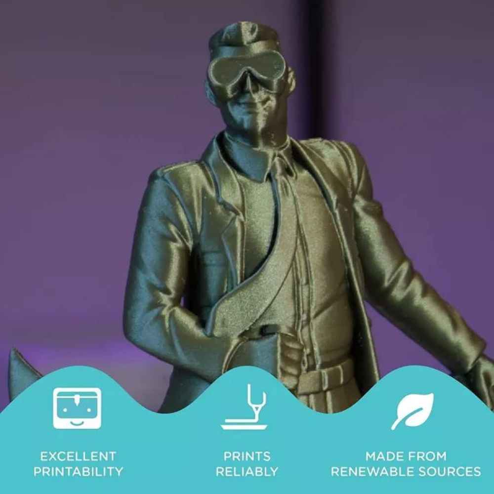 Polymaker - PolyLite Sparkle PLA - Vert foncé (dark green) - 1,75 mm - 1 kg