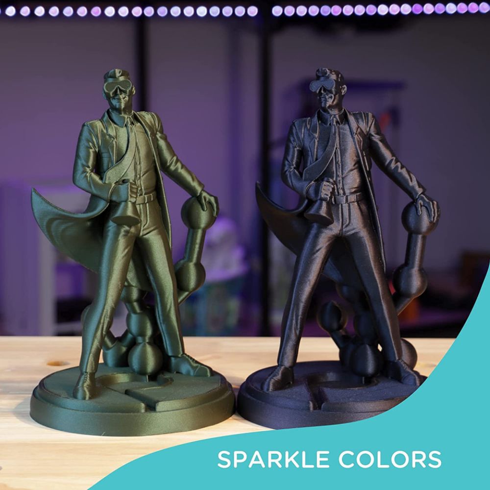 Polymaker - PolyLite Sparkle PLA - Vert foncé (dark green) - 1,75 mm - 1 kg