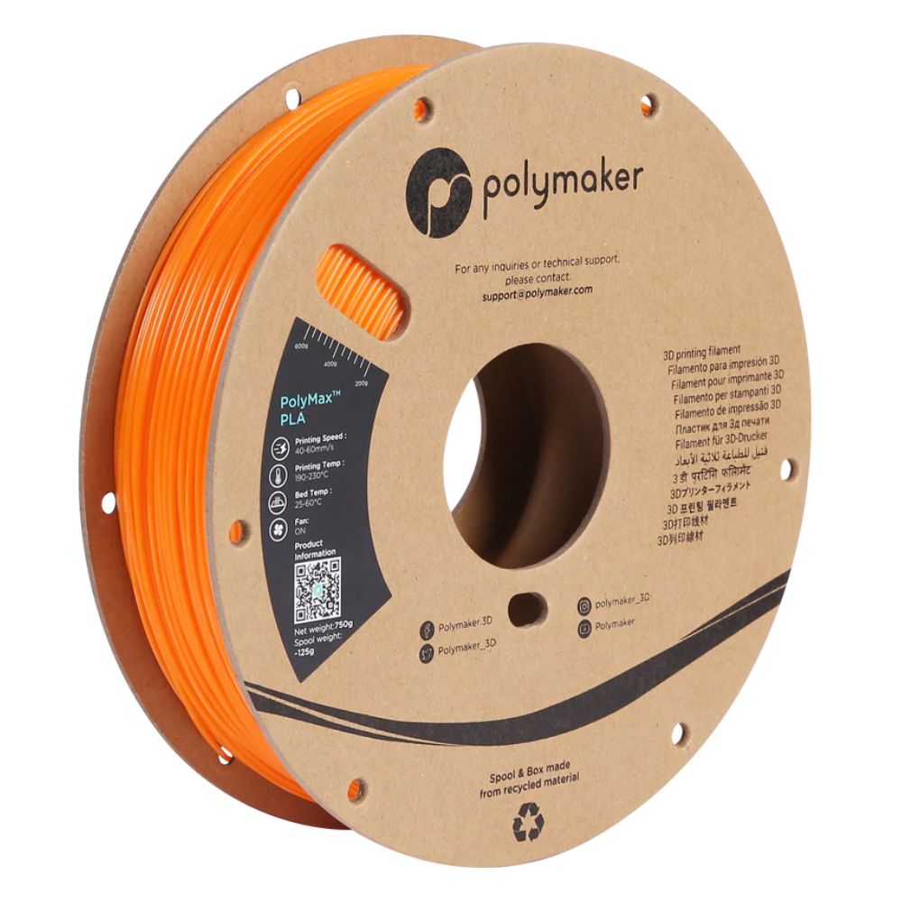 Polymaker - PolyMax Tough PLA - Orange - 1,75 mm - 750 g