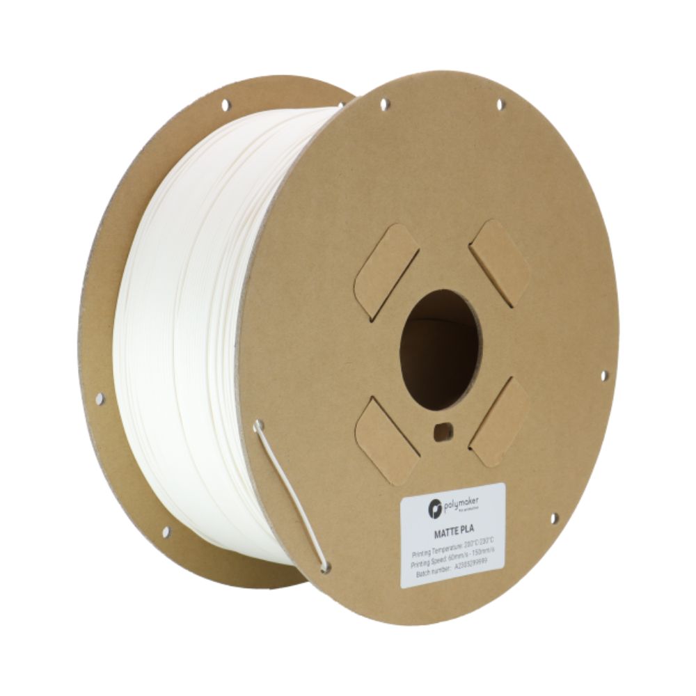 Polymaker - PolyTerra Matte PLA - Blanc (White) - 1,75 mm - 2,5 kg