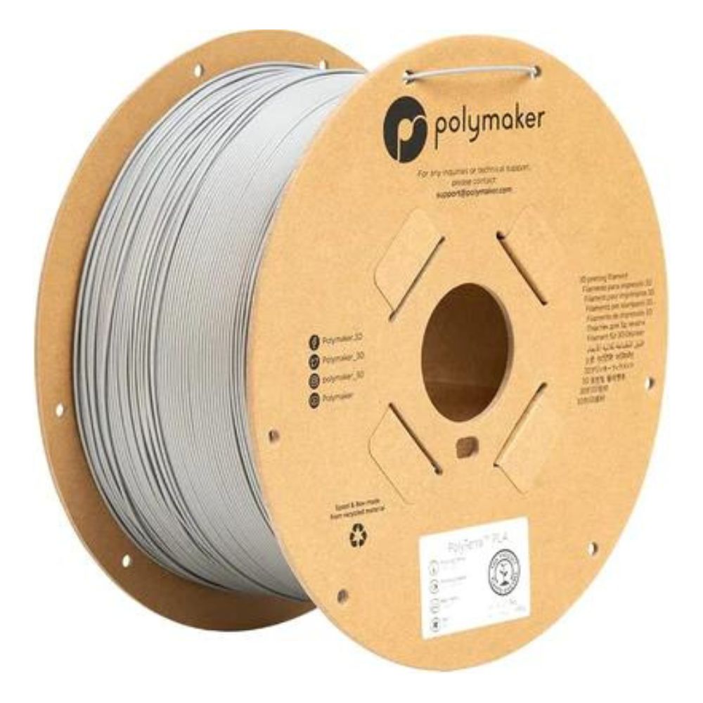 Polymaker - PolyTerra PLA - Gris Fossile (Fossil Grey) - 1,75 mm - 3 kg