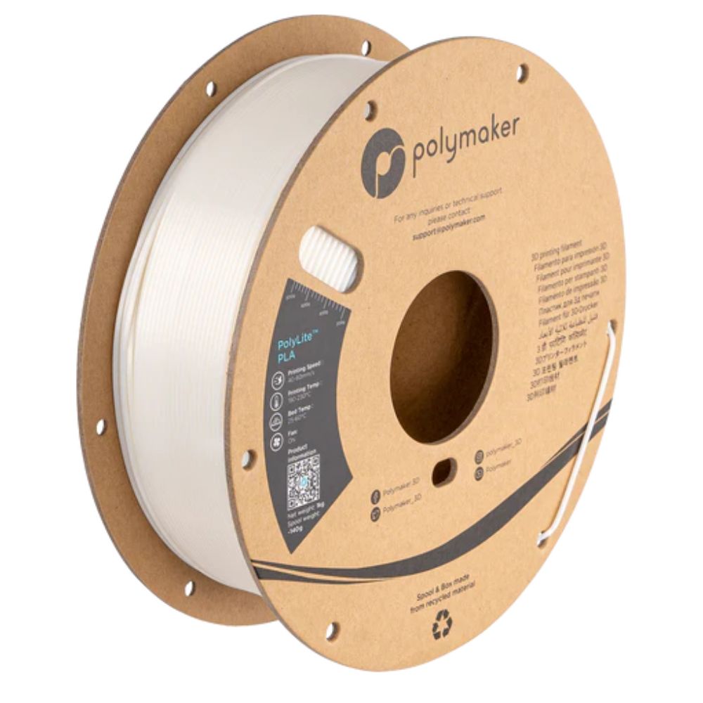 Polymaker - PolyLite Silk PLA - Blanc (White) - 1,75 mm - 1 kg