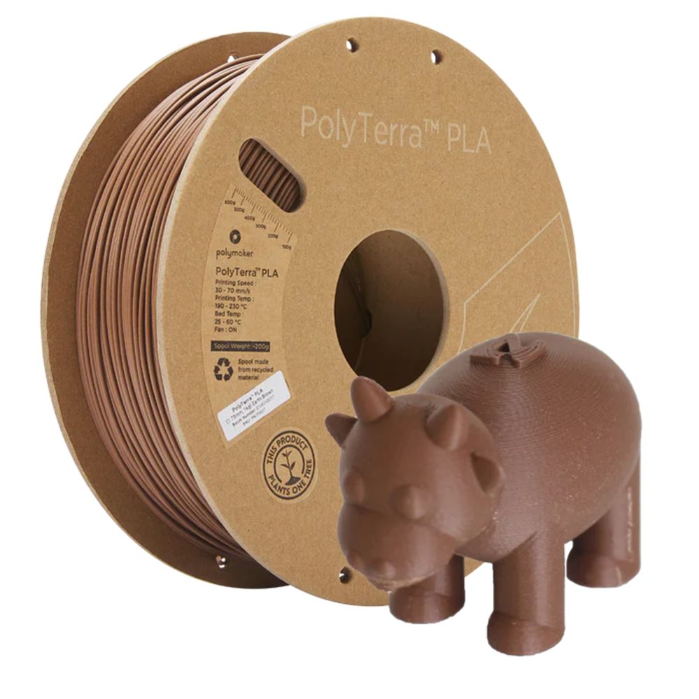 Polymaker - PolyTerra PLA - Brun Terre