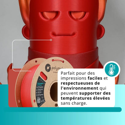 Polymaker - HT-PLA - Rouge (Red) - 1,75 mm - 1 kg