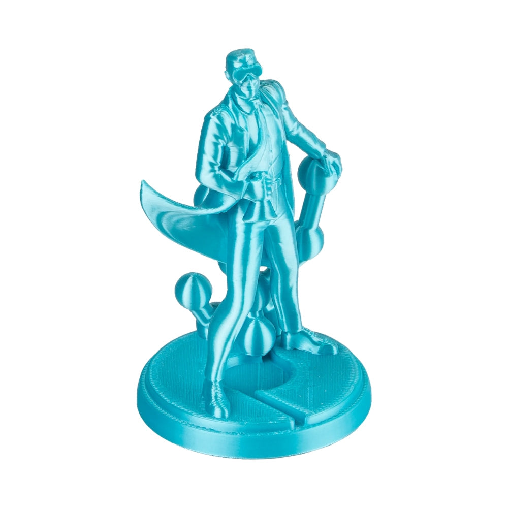 Polymaker - PolyLite Silk PLA - Bleu Clair (Light Blue) - 1,75 mm - 1 kg