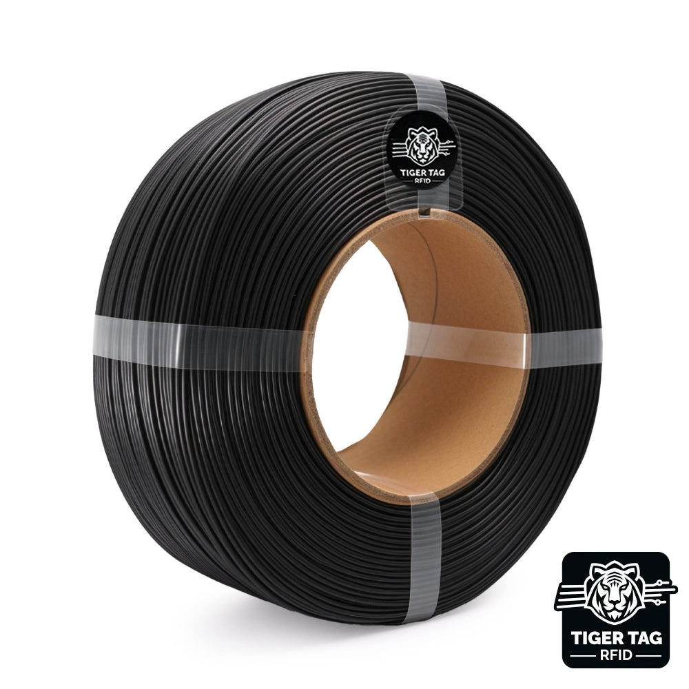 R3D - PLA Basic Matte - Noir (Black) - 1,75 mm - 1 kg - Refill avec RFID TigerTag