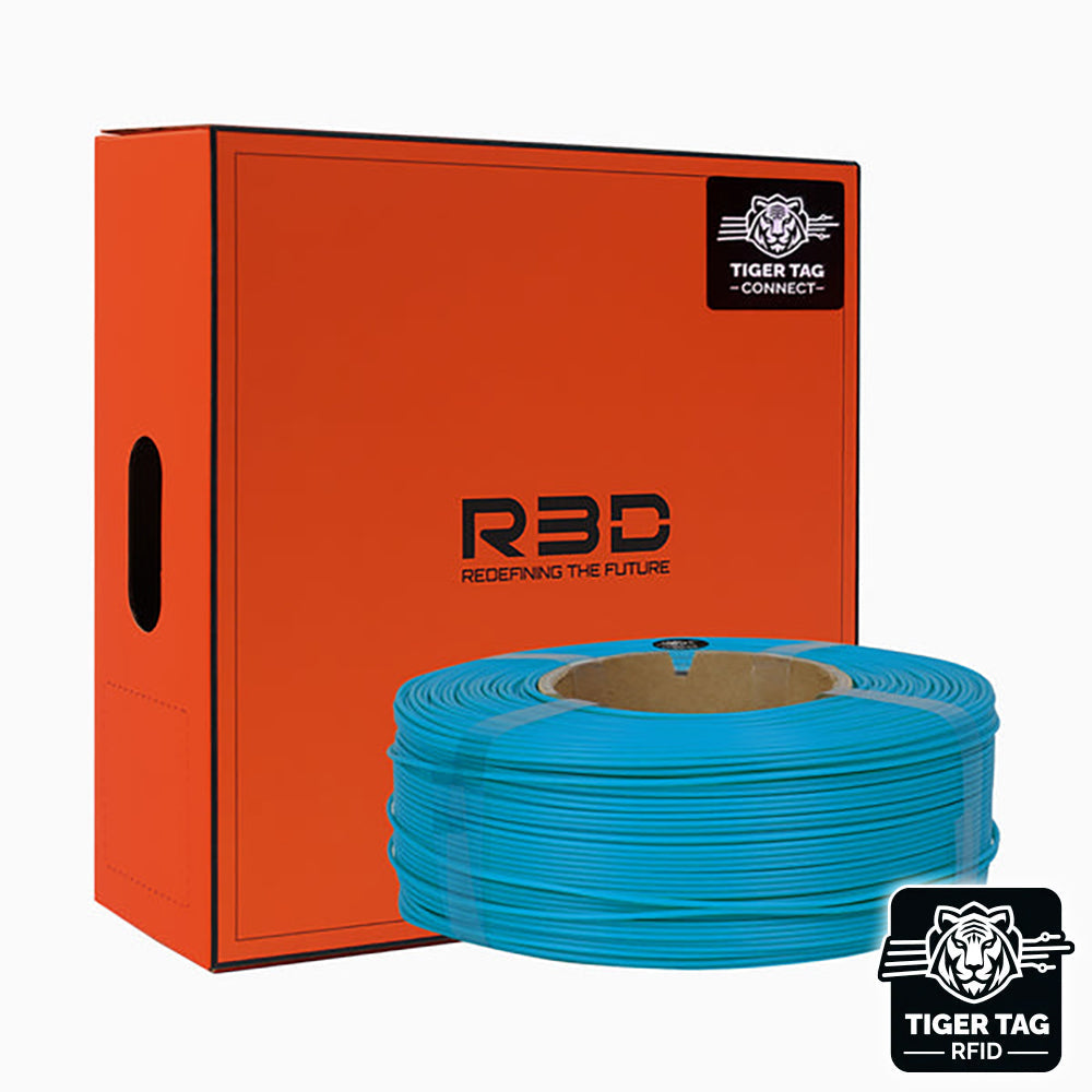 R3D - PLA High-speed - Bleu Azure Mat (Matte Azure Blue) - 1,75 mm - 1 kg Refill avec RFID TigerTag