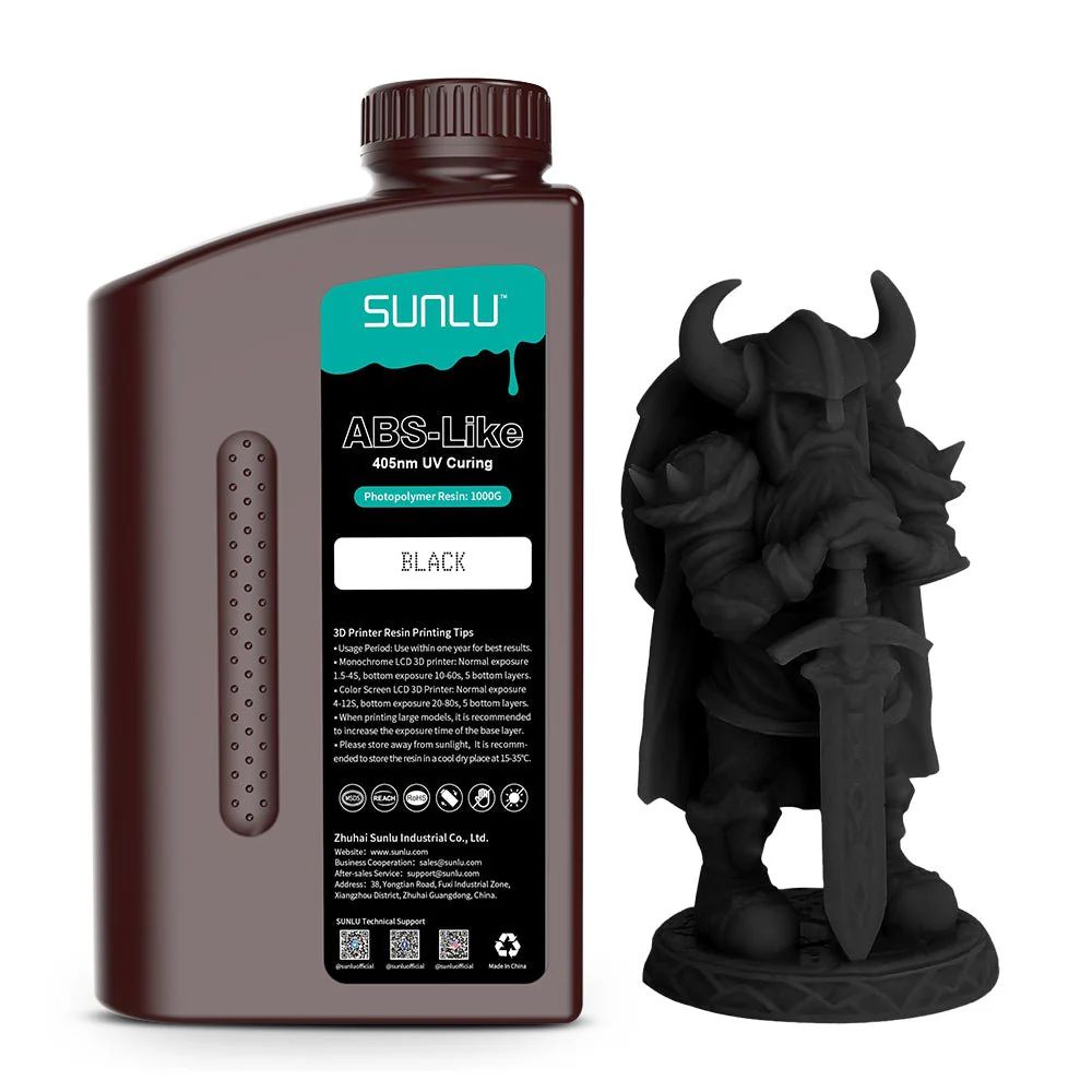 Sunlu - Résine ABS-Like - Noir (Black) - 1 kg