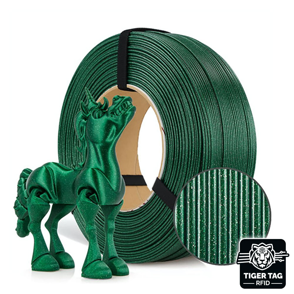Rosa3D - PLA Galaxy - Vert Émeraude (Emerald Green) - 1,75 mm - 1 kg Refill avec RFID TigerTag