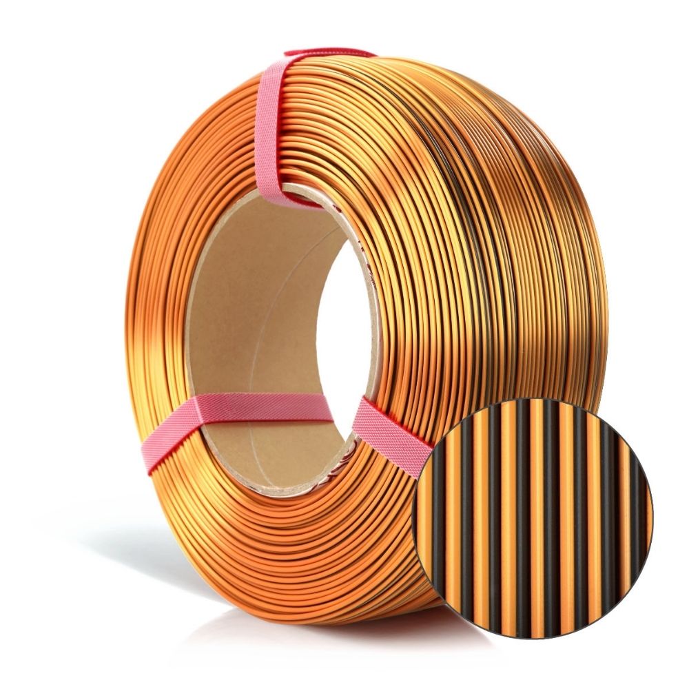 Rosa3D - PLA Magic Silk - Mystic Orange & Noir (Mystic Orange & Black) - 1,75 mm - 1 kg Refill