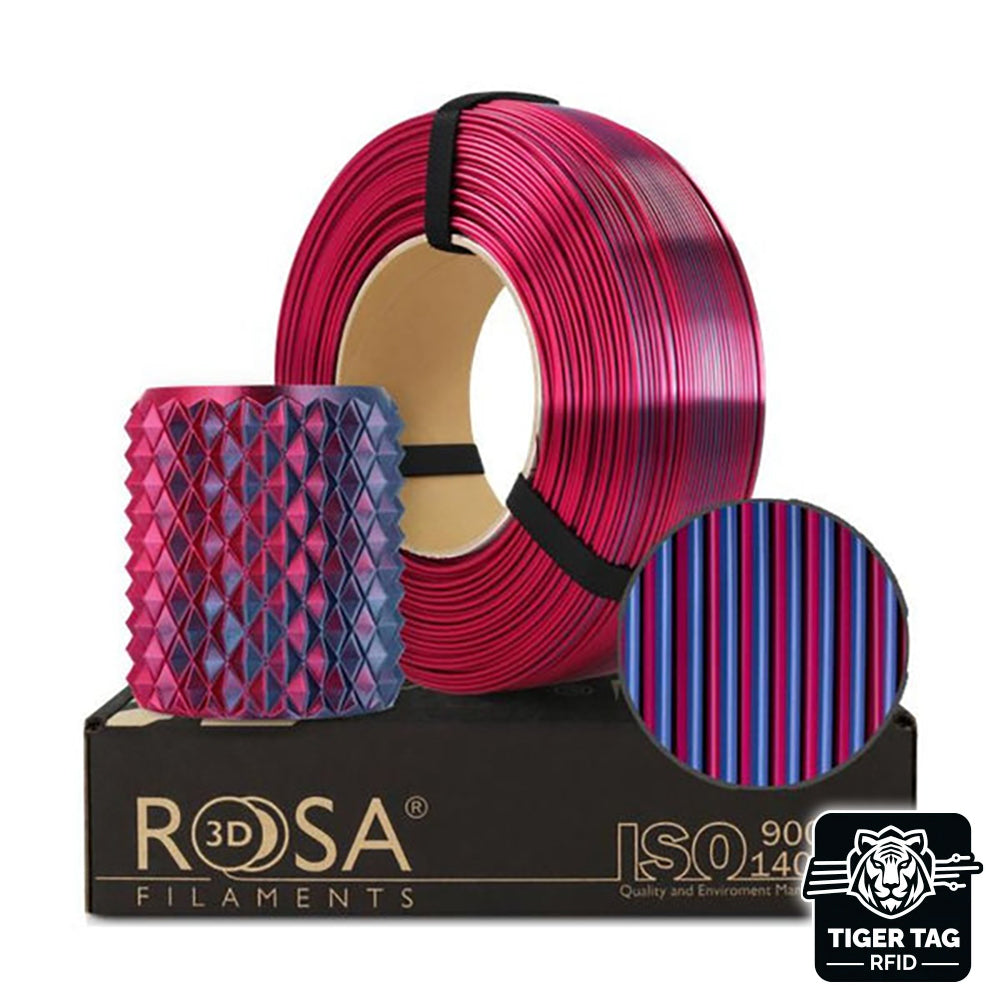 Rosa3D - PLA Magic Silk - Ville Nocturne (Midnight City) - 1,75 mm - 1 kg Refill avec RFID TigerTag