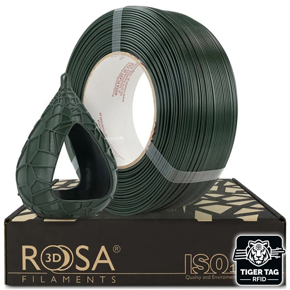 Rosa3D - PETG Standard HS - Hunter Green - 1,75 mm - 1 kg Refill avec RFID TigerTag