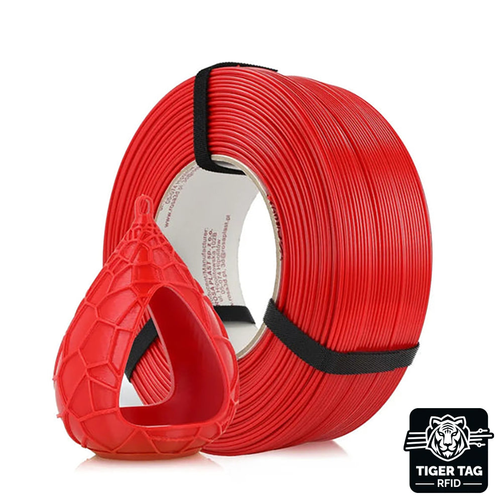 Rosa3D - PETG Standard HS - Rouge (Red) - 1,75 mm - 1 kg Refill avec RFID TigerTag