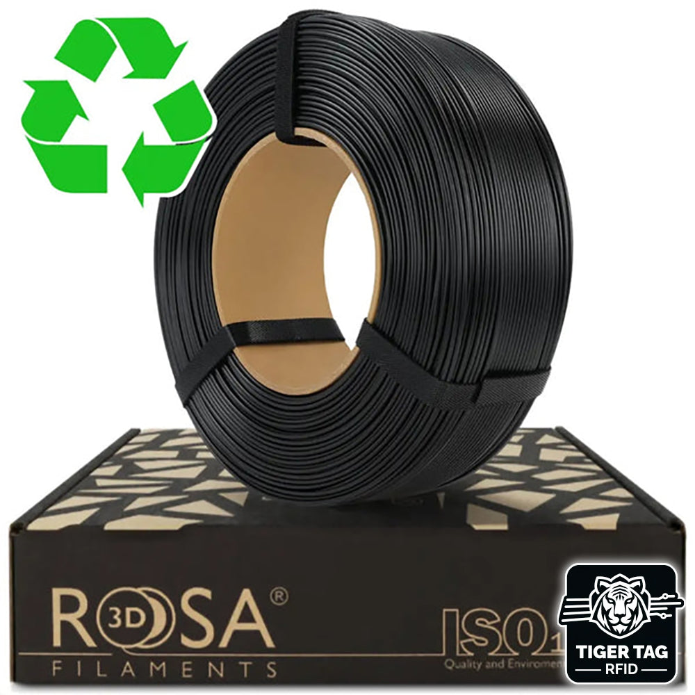 Rosa3D - rPLA - Noir (Black) - 1,75 mm - 1 kg Refill