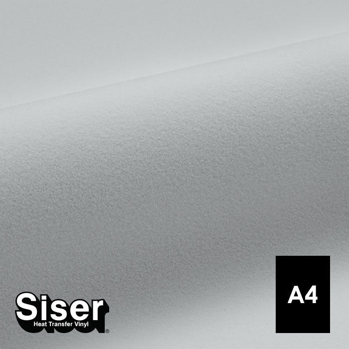 Siser - Flock - Feuille A4 Thermocollant - (S0001) Blanc Velours - 20 x 30 cm