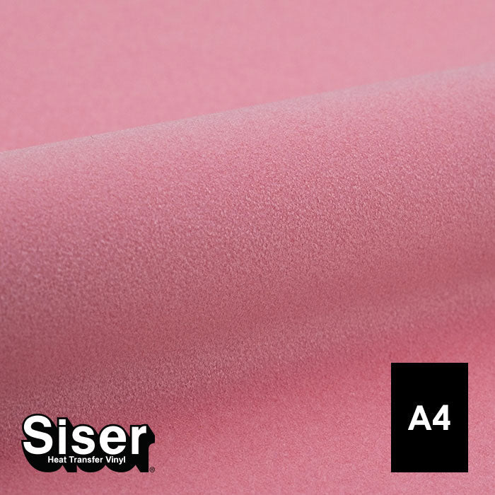 Siser - Flock - Feuille A4 Thermocollant - (S0031) Rose Clair Velours - 20 x 30 cm