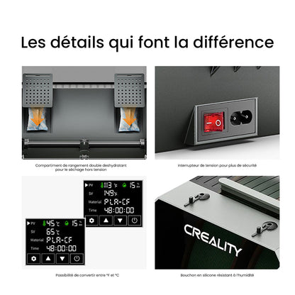 Creality - SpacePi Plus - Boîte de séchage de filaments