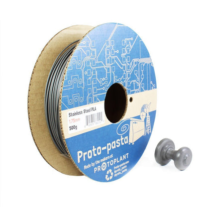 Protopasta - PLA - Acier inoxydable (Polishable Stainless Steel) - 1.75 mm - 500 g