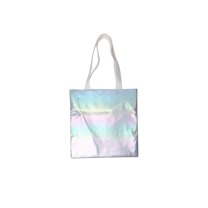 MissKraft - Sublimation - Sac Holographique - 34 x 36 cm - Blanc