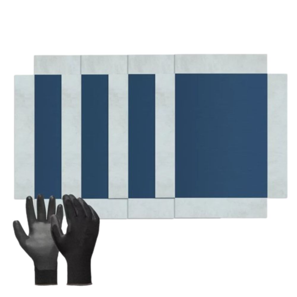 Screen Printer 1.0 - 4 Toiles pour cadre de sérigraphie + Gants - 22 x 30 cm