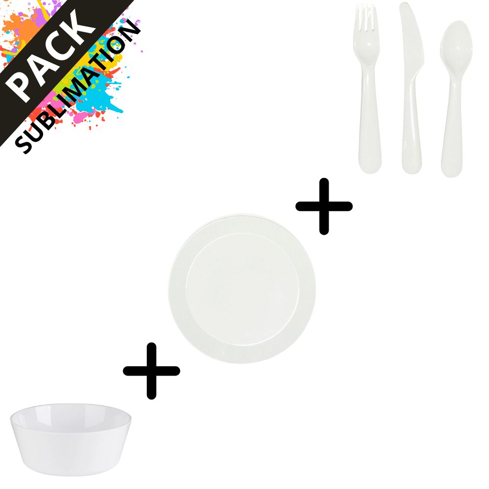 MissKraft - Sublimation - Set 1 Vaisselle pour Enfant