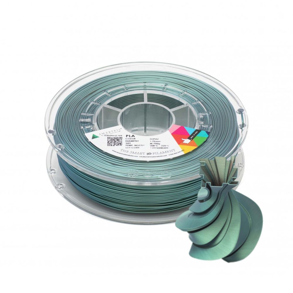 Bobine de PLA Iris Topaze de Smart Materials et son print