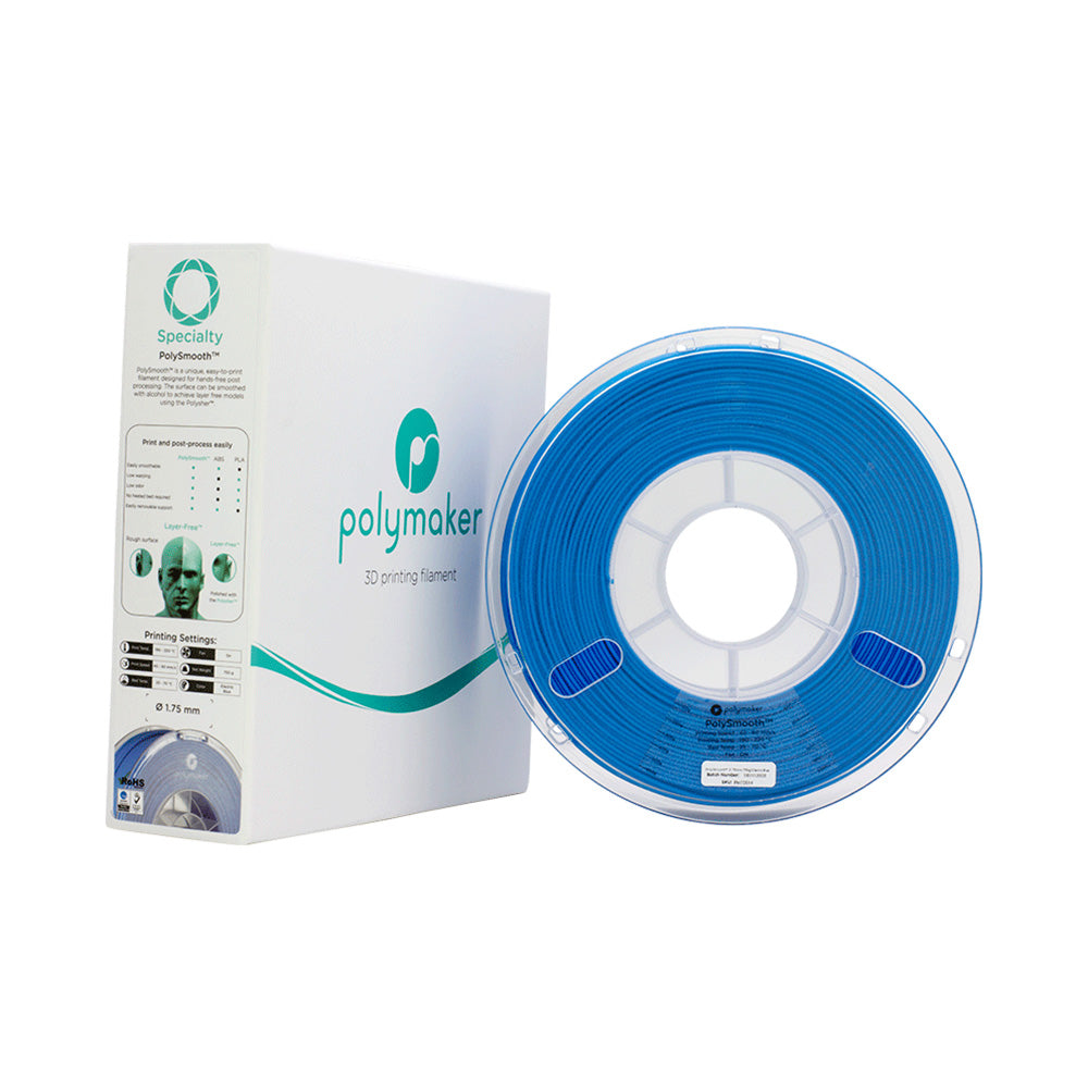 Polymaker - PolySmooth (PVB) - Bleu Électrique (Electric Blue) - 1,75 mm - 750 g
