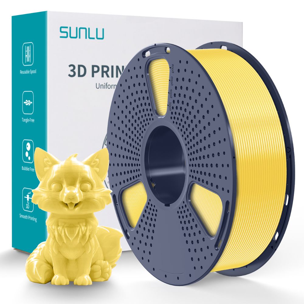 Sunlu - PETG - Jaune Citron (Lemon Yellow) - 1,75 mm - 1 kg