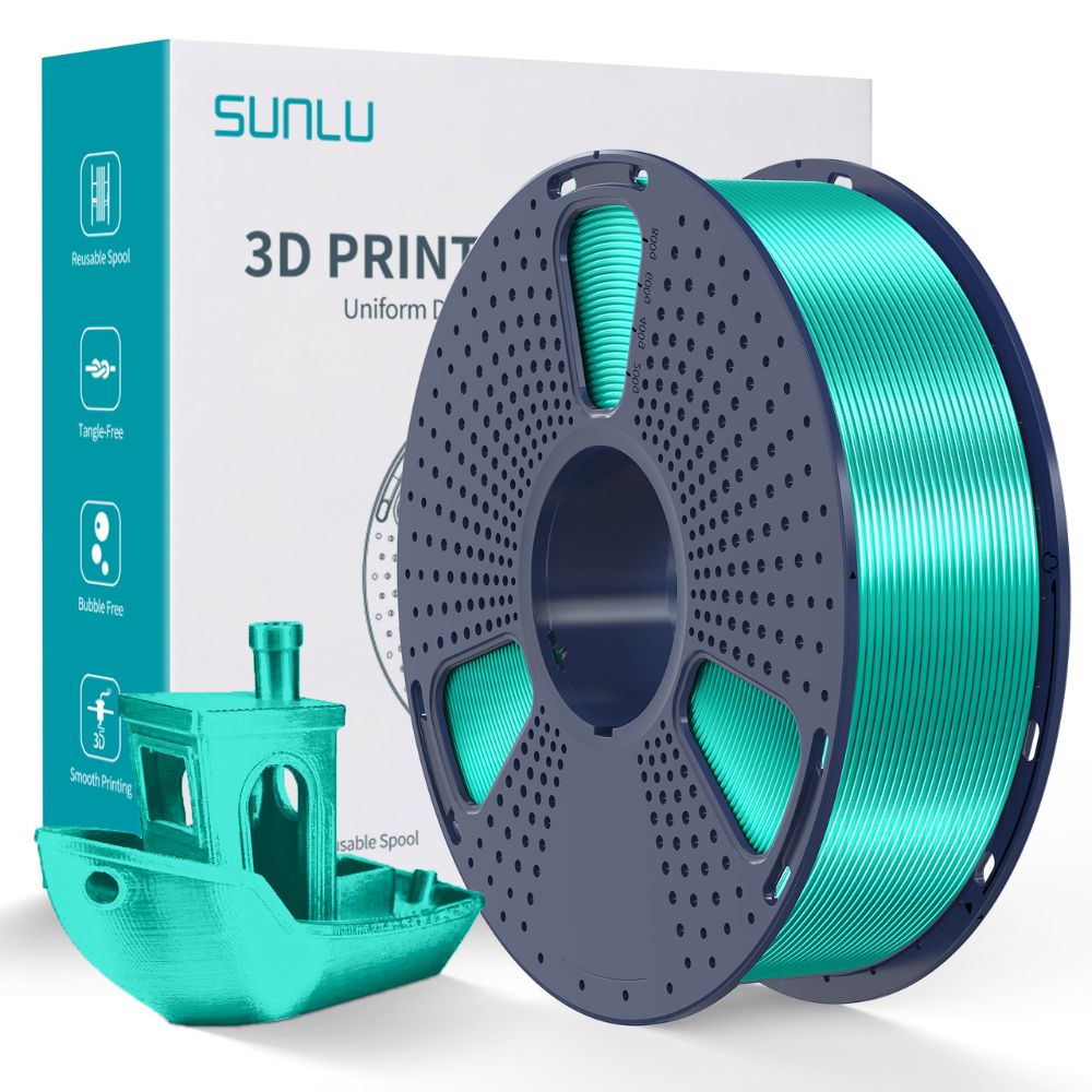 Sunlu - Silk PLA+ - Vert (Green) - 1,75 mm - 1 kg