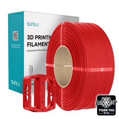 Sunlu - ABS - Rouge (Red) - 1,75 mm - 1 kg - Refill avec RFID TigerTag
