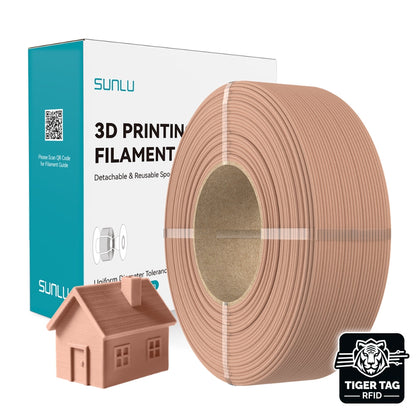 Sunlu - Wood PLA - Bois de Cerisier (Cherry Wood) - 1,75 mm - 1 kg - Refill avec RFID TigerTag