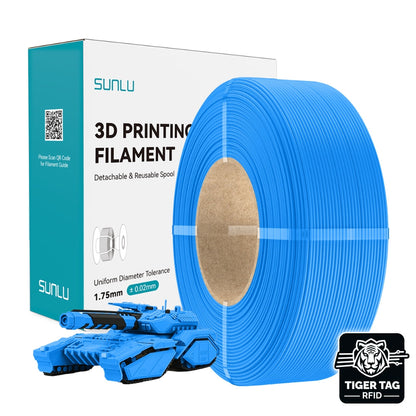 Sunlu - PLA - Cyan - 1,75 mm - 1 kg - Refill avec RFID TigerTag