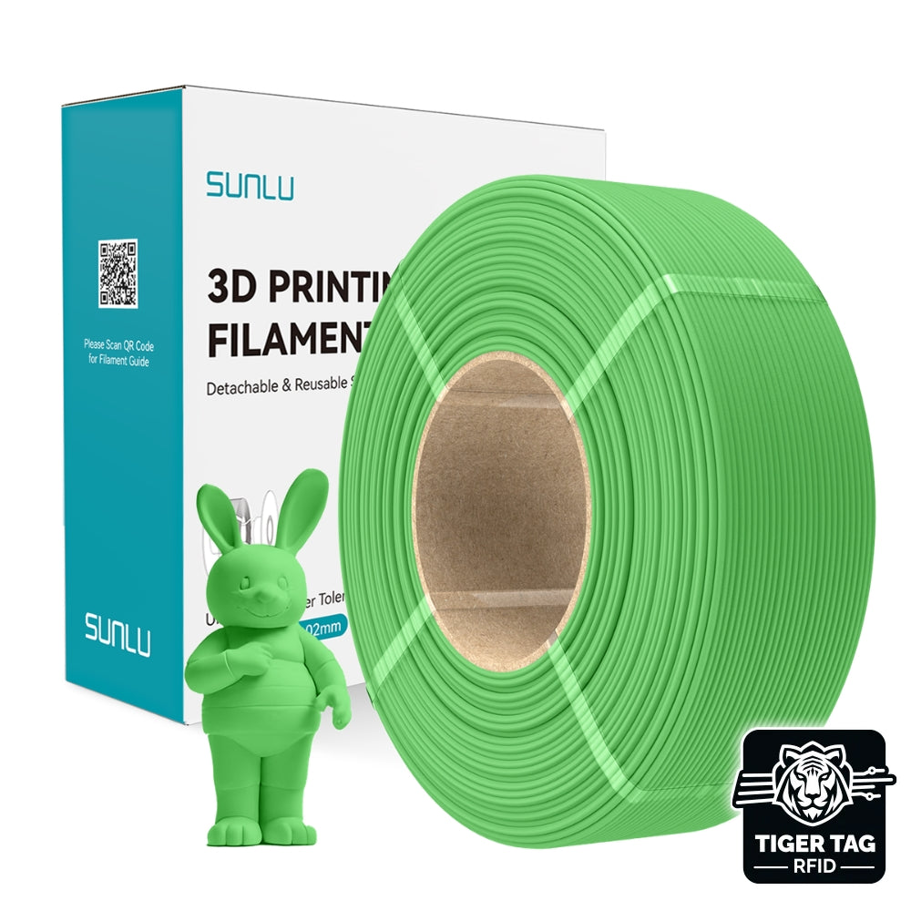 Sunlu - PLA Matte - Vert (Green) - 1,75 mm - 1 kg - Refill avec RFID TigerTag