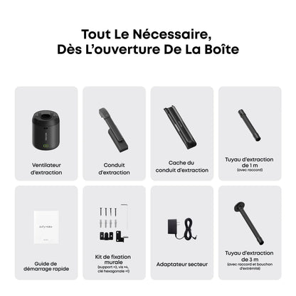 eufyMake - Kit de Conduit d'Evacuation (Exhaust Fan kit)
