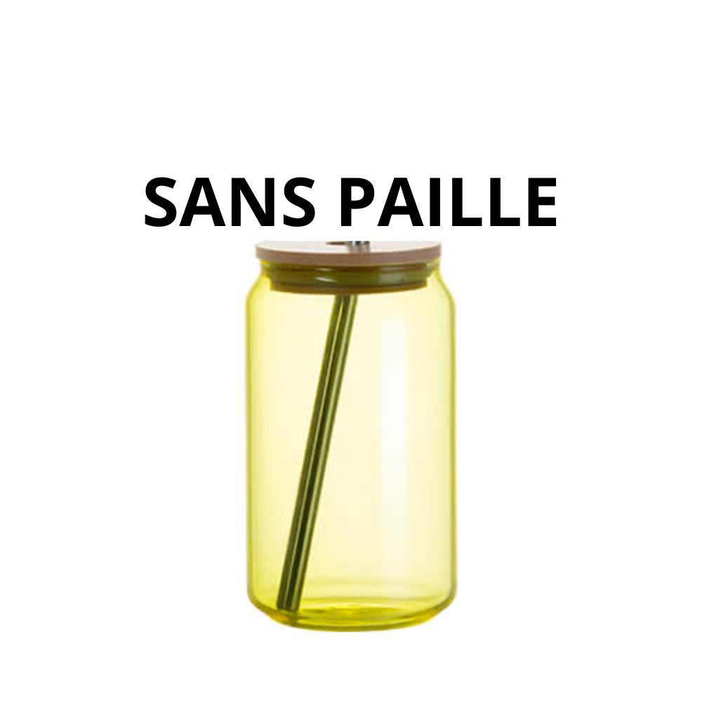 [Produit Shippingbo] MissKraft - Sublimation - Verre Canette - Jaune - 400 ml