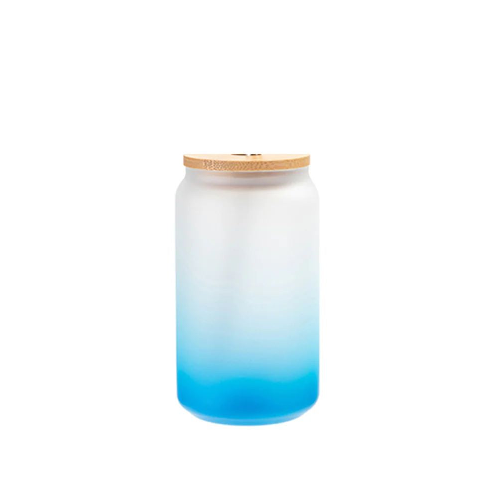 [Produit Shippingbo] MissKraft - Sublimation - Verre Givré Bleu Dégradé - 400 ml