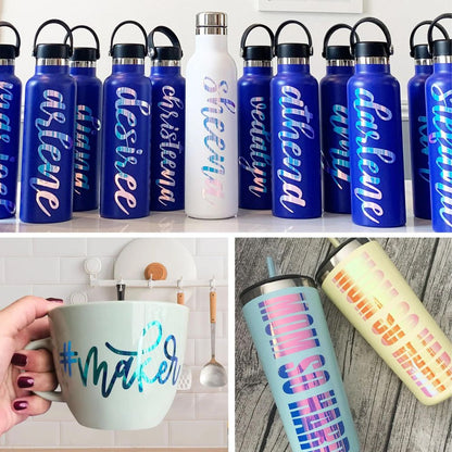 TeckWrapCraft - Opal - Vinyle Adhésif - Violet Orchidée - 1,5 m x 30 cm exmples de personnalisation