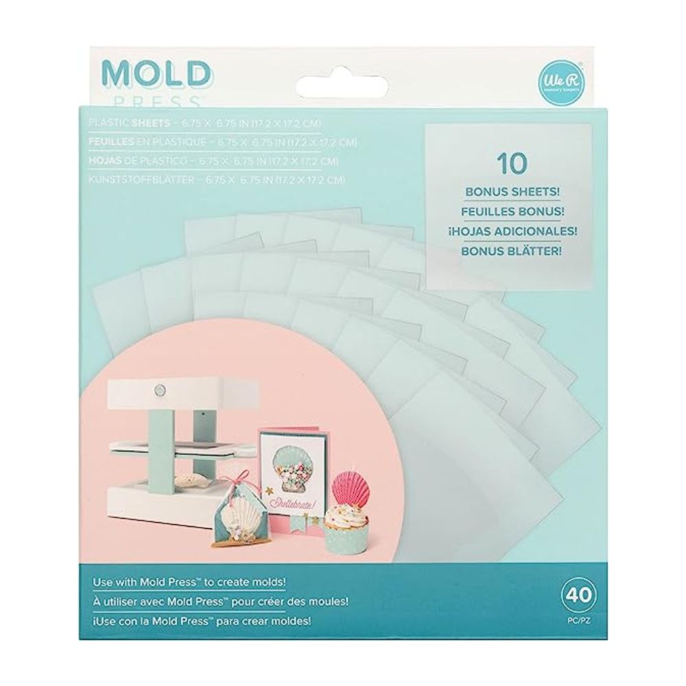We R Memory - Mold Press - 40 Feuilles en Plastique Transparent