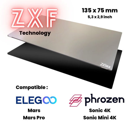 Ziflex - Résine - Starter kit 135 x 75 mm - Mars/Mars Pro/Sonic 4k/Sonic Mini 4k